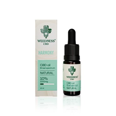 Weedness CBD - Aceite 10% CBD - Amplio Espectro - Natural - 10ml