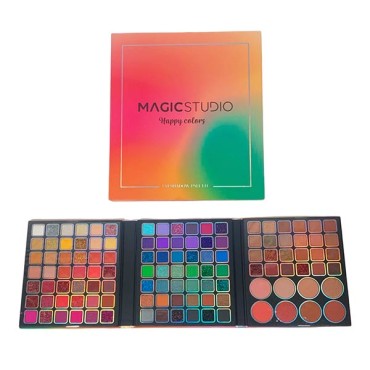Magic Studio - Paleta de sombras de ojos y rostro - Happy Colors