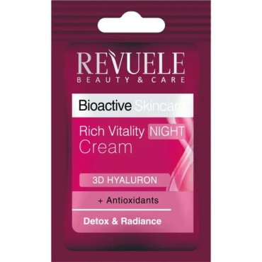Revuele - Crema de Noche Rich Vitality - Bioactive Skincare - 7ML