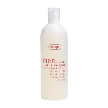 Ziaja - Gel de ducha y Champú - Men - Red Cedar - 400ml