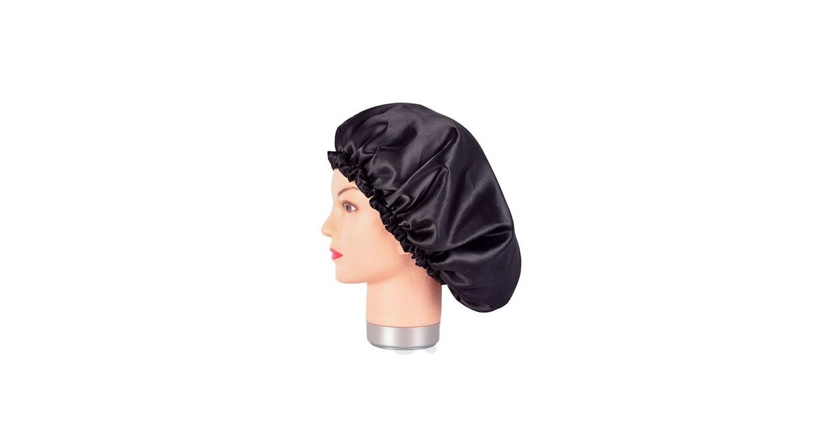 Bifull - Gorro de Satén Anti-frizz - Negro