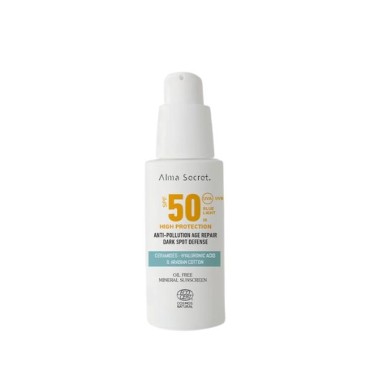 Alma Secret - Crema Facial con Alta Protección solar - SPF 50