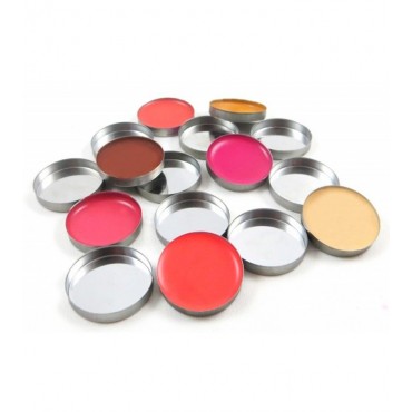 Zpalette - Contenedores metalicos vacíos (pans) para productos cosméticos 26mm - 20uds