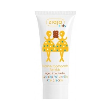 Ziaja - Dentifrico para niños de galleta y helado de vainilla 